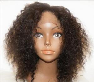 Buy cheap Glueless Full Silk Blonde Human Hair Wigs / Brazilian Lace Front Wigs product
