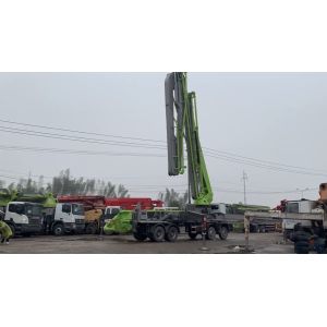 Buy cheap Used Concrete Trailer Pump Zoomlion Benz 56m 150 M3/H from wholesalers