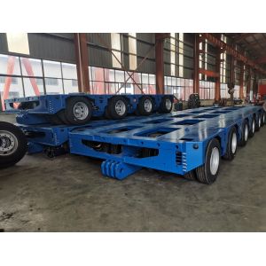 8PCS / Axis Heavy Load Adjustable Hydraulic Modular Trailer For Transportation