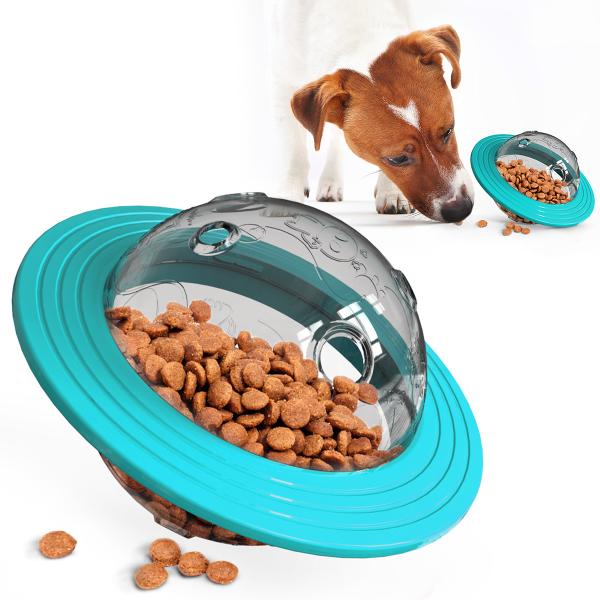 Planet Dog Treat Dispenser Toy IQ Food Slow Feeder Ball Interactive 13.5*15