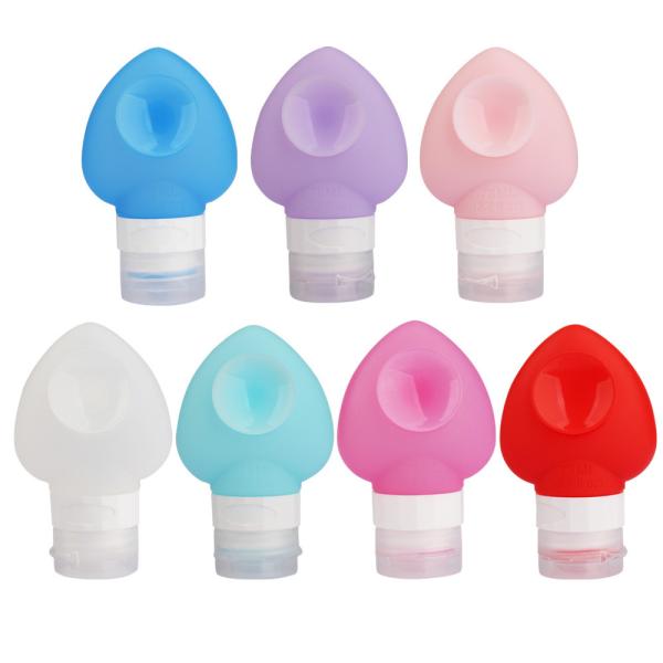 Buy cheap 78ml Refillable Silicone Travel Bottles Squeezable With Sucker from wholesalers