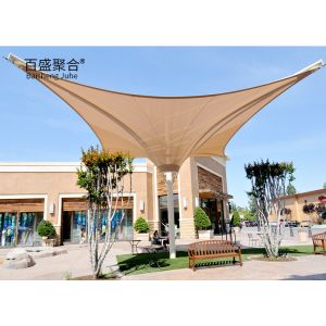 Buy cheap Sun Shade Tensile Membrane Architecture  400/350N/5CM Tear Strength from wholesalers
