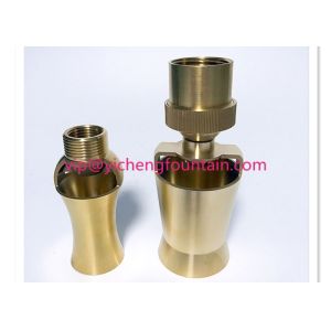 Buy cheap Adjustable Cascade Water Fountain Nozzles Fountain Ice Tower Head Brass Material from wholesalers