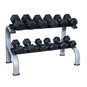 Buy cheap 2 Tier Dumbbell Rack, 2 Tier Dumbbell Rack with saddles, 2 tier dumbbell weight rack from wholesalers