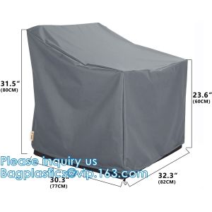 Cord Lock Closure Garden Furniture Cover Set, 600D Durable, Water Resistant