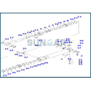 Buy cheap 707-99-45080 7079945080 Arm Cylinder Service Kit For KOMATSU PC130F-7 from wholesalers