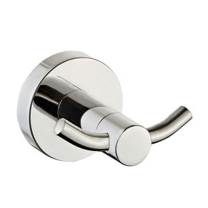 Buy cheap Bathroom wall mounted all copper electroplating silver Double robe hook from wholesalers