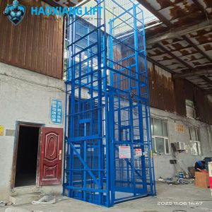 Buy cheap Customized 2-Ton 6M Hydraulic Freight Elevator with Four-fold Door & Diamond Mesh for Industrial Indoor from wholesalers