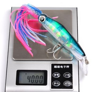 ABS octopus squid jig fishing lure crank bait hook shrimp tackle with 1/0# hook
