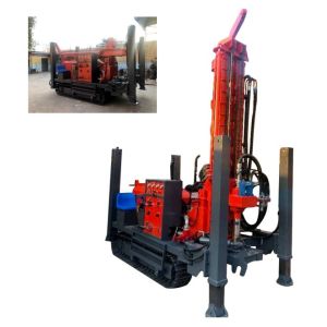 Buy cheap 200m Crawler Drill Rig Full Hydraulic Rotary Dth Rock Borehole Air Hammer from wholesalers