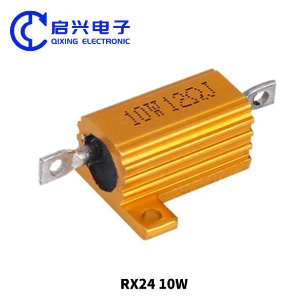 Quality RXG24 Wirewound Resistor 10W 12ohm Gold Aluminum Shell Resistor for sale