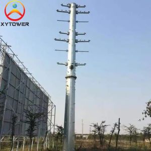 China Electrical Power Transmission Line Galvanized Steel Monopole on sale