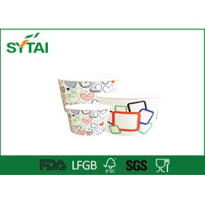 Buy cheap Big Capacity Custom Printing ice cream bowls paper Biodegradable 16oz from wholesalers
