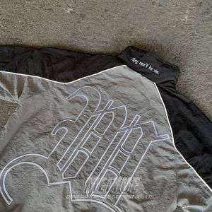 Polyester Men's 2 Piece Jogger Set Patchwork Tracksuit Jacket And Track Pants