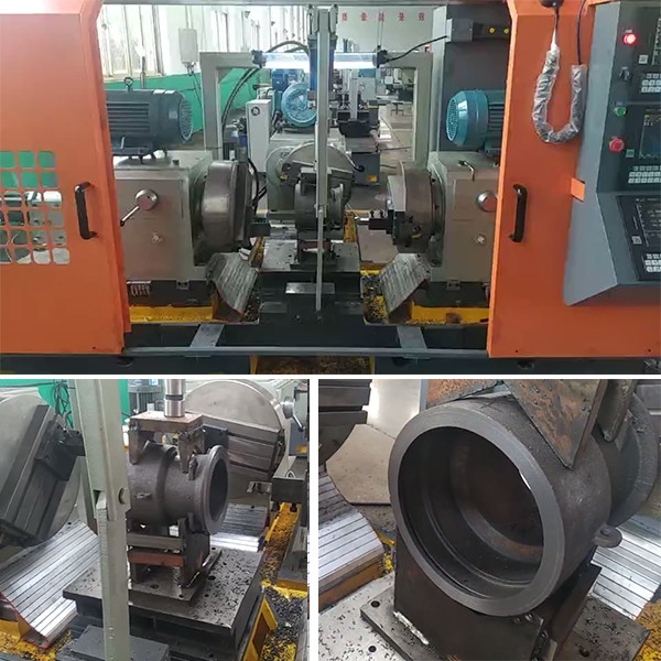 Quality Check Valve Milling Turning Lathe With 3 Face Processing for sale