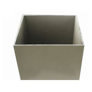 Milky White Machined Aluminium Profiles , High Hardness Aluminium Louver Frame