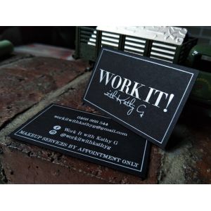 China Personalised Design Recycled Business Cards , Black Spot Uv Business Cards on sale