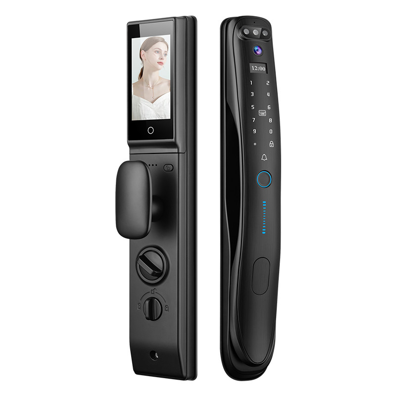 Buy cheap S931MAX Automatic Door Lock With 3D Face ID Tuya Wifi Video Intercom Fingerprint Code Key Card from wholesalers