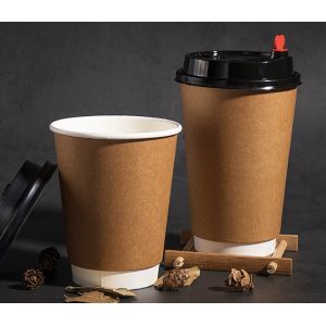 Custom Printed Paper Coffee Cups 7Oz 16Oz Disposable
