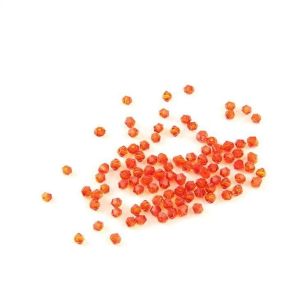 Gorgeous And Bright-colored Orange Red Crystal Bicone Beads Popular in Diverse