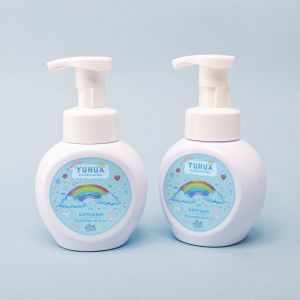 Buy cheap 300ML Round Plastic Foam Pump Bottle with Customized Color and Silk Screen Printing for Cosmetic Use from wholesalers