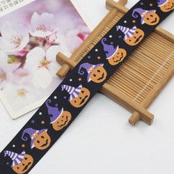 Buy cheap bat ghost witch pumpkin pattern halloween holiday grosgrain webbing printed ribbon from wholesalers