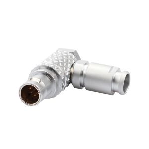 Buy cheap 90° Angle Plug T3 5Pin B Series Circular Push-pull Self-locking Connector For Industrial Control from wholesalers