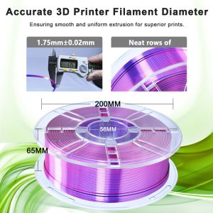 3D Printing Filament PLA Silk Toughness Enhanced Blue Purple 3D Printer Filament