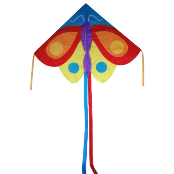 Butterfly Parttern Fiberglass Frame Delta Wing Kite 130*180cm
