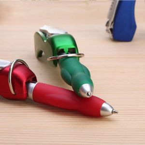 Plastic Creative Folding Ballpoint Pen with Nail Clipper and Heat Sensitive