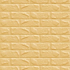 China PE Foam Wallpaper 3D Tile Wall Decor for Home Decoration Anti-Static Function 70cm*77cm Pcs Size Included on sale