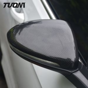 Buy cheap Right Carbon Fiber Side Mirror Cover Volkswagen Scirocco Passat Beetle CC Replacement from wholesalers