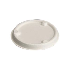 Buy cheap White Disposable Sauce Biodegradable Sugarcane Bagasse Cup Lid 2oz product