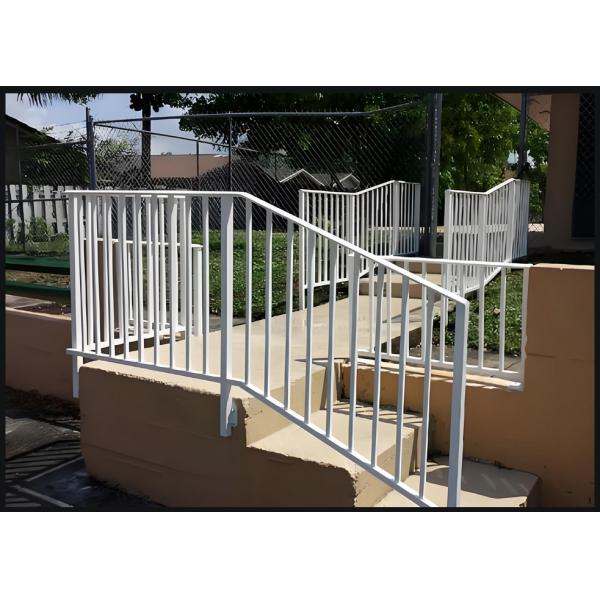 Modern Zinc Alloy Stair Railing Galvanized Weatherproof