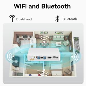 Intel Core i5 Processor Mini PC Single Ethernet Aluminum Mini desktop Computer