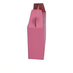 Auto Closed Gift Paper Box Packaging , Corrugated Paperboard Case with Window