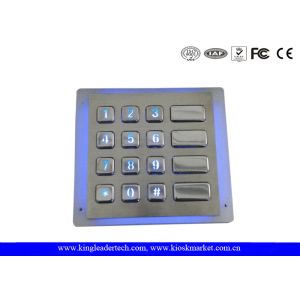 Panel - Mount Backlit Metal Keypad , customizable waterproof keypad dust - proof