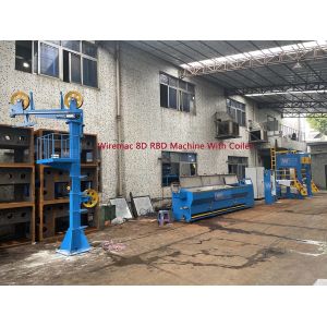 8D RBD Wire Drawing Machine , 3mm Copper Wire Making Machine