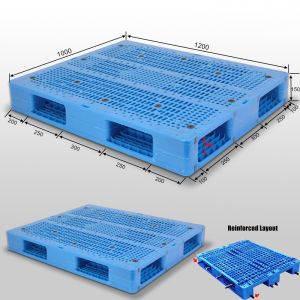 1200x1000mm heavy duty large stackable plastic pallet for sale