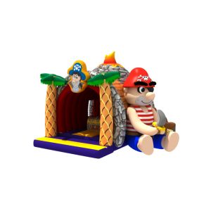 Buy cheap Volcano Printing Pirate Themed Kids Inflatable Bounce House With Slide from wholesalers