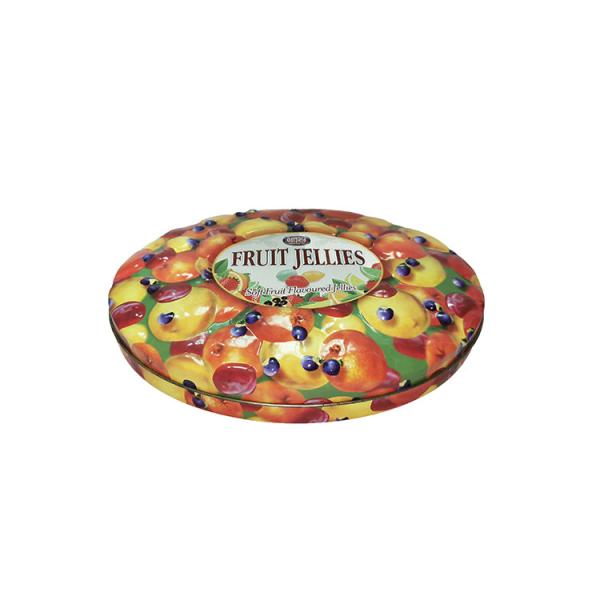 Quality Fancy Engraving Tin Storage Box Ellipse Shape Lightweight Long Use Life for sale