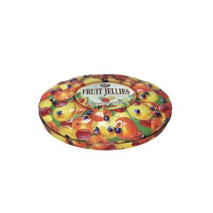 Buy cheap Fancy Engraving Tin Storage Box Ellipse Shape Lightweight Long Use Life from wholesalers