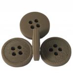 Buy cheap Polyester 3 Layers 4 Holes Faux Wood Buttons 20L Use On Coat Jacket from wholesalers