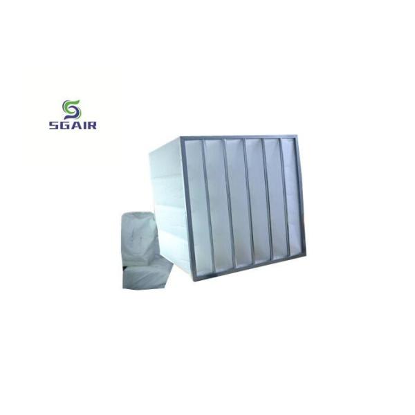 Quality F7 Aluminum Bag Filter Customized With 99.97% H13~H14 Efficiency for sale