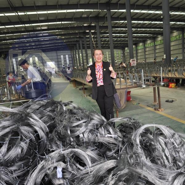 Buy cheap Inconspicuous Obstacle Fence Security Barrier MZP Tangle Barely Noticeable Obstacle 5х10х1.4m Anti Tank Wire from wholesalers