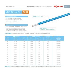 UL8207 FEP wires 20AWG 300V/180C red for heater home appliance light industrial