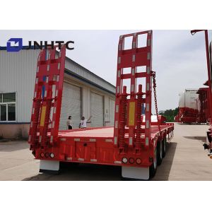 3 Axles Gooseneck Low Bed Semi Trailer Customizable