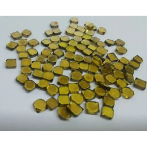 Yellow HPHT MCD Synthetic Diamond round and Square Grits Industrial Abrasives