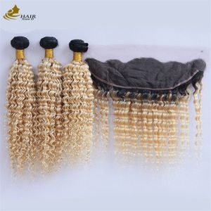 Buy cheap 1B/613 Peruvian Brazilian Human Hair Bundle With Frontal Lace Closure product