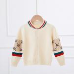 Buy cheap 2023 new boys fall winter double viscose cotton sweater cartoon baby children knit Cardigan sweaters from wholesalers